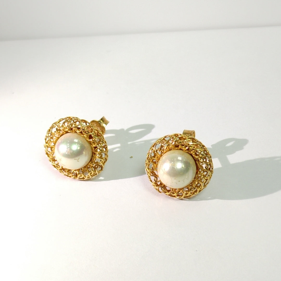 ARETES PAR ORO 14 K 2.8 GRMS (SEMINUEVO)