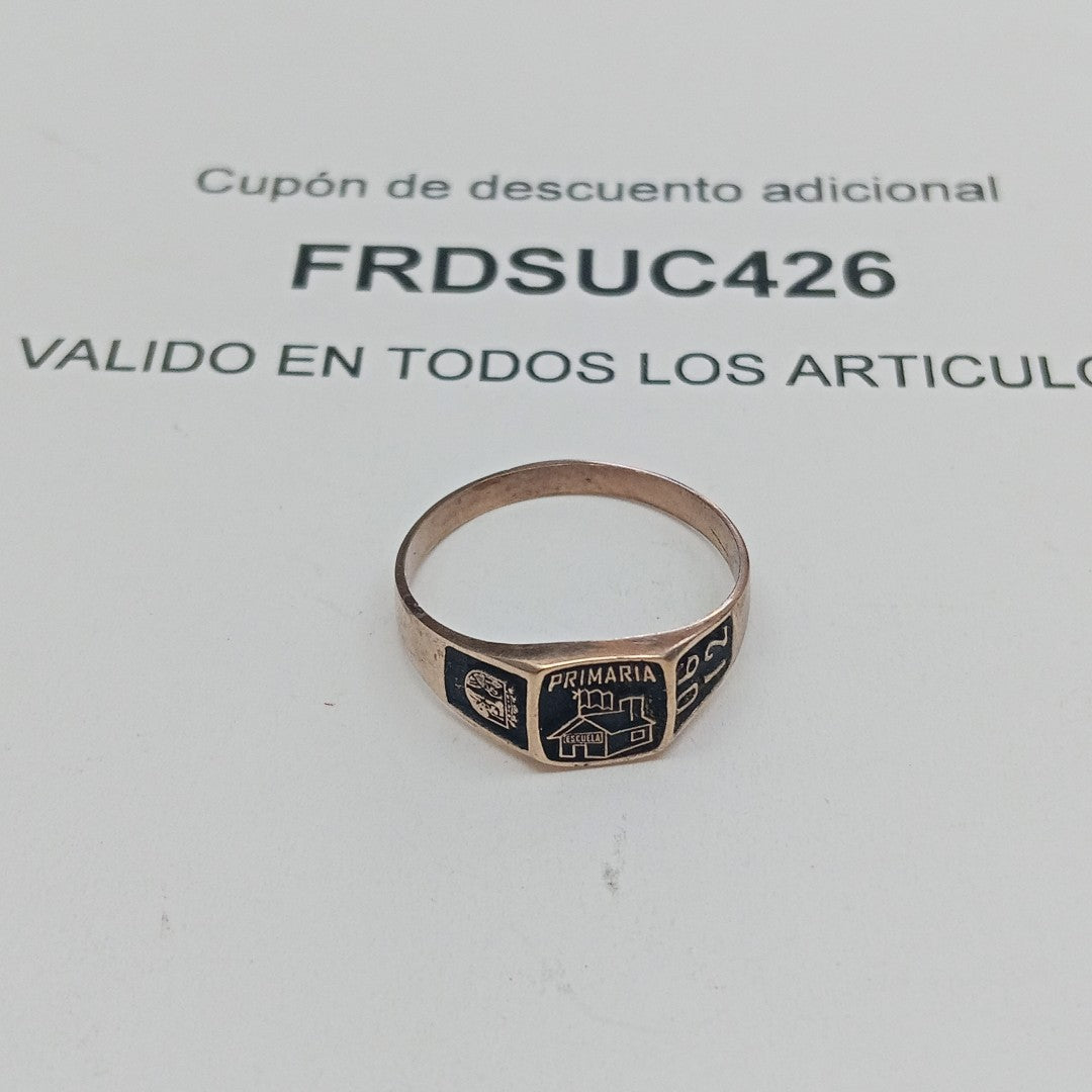 ANILLO DE GRADUACIÓN ORO 8 K 2.1 GRMS (SEMINUEVO)
