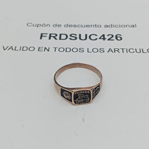 ANILLO DE GRADUACIÓN ORO 8 K 2.1 GRMS (SEMINUEVO)