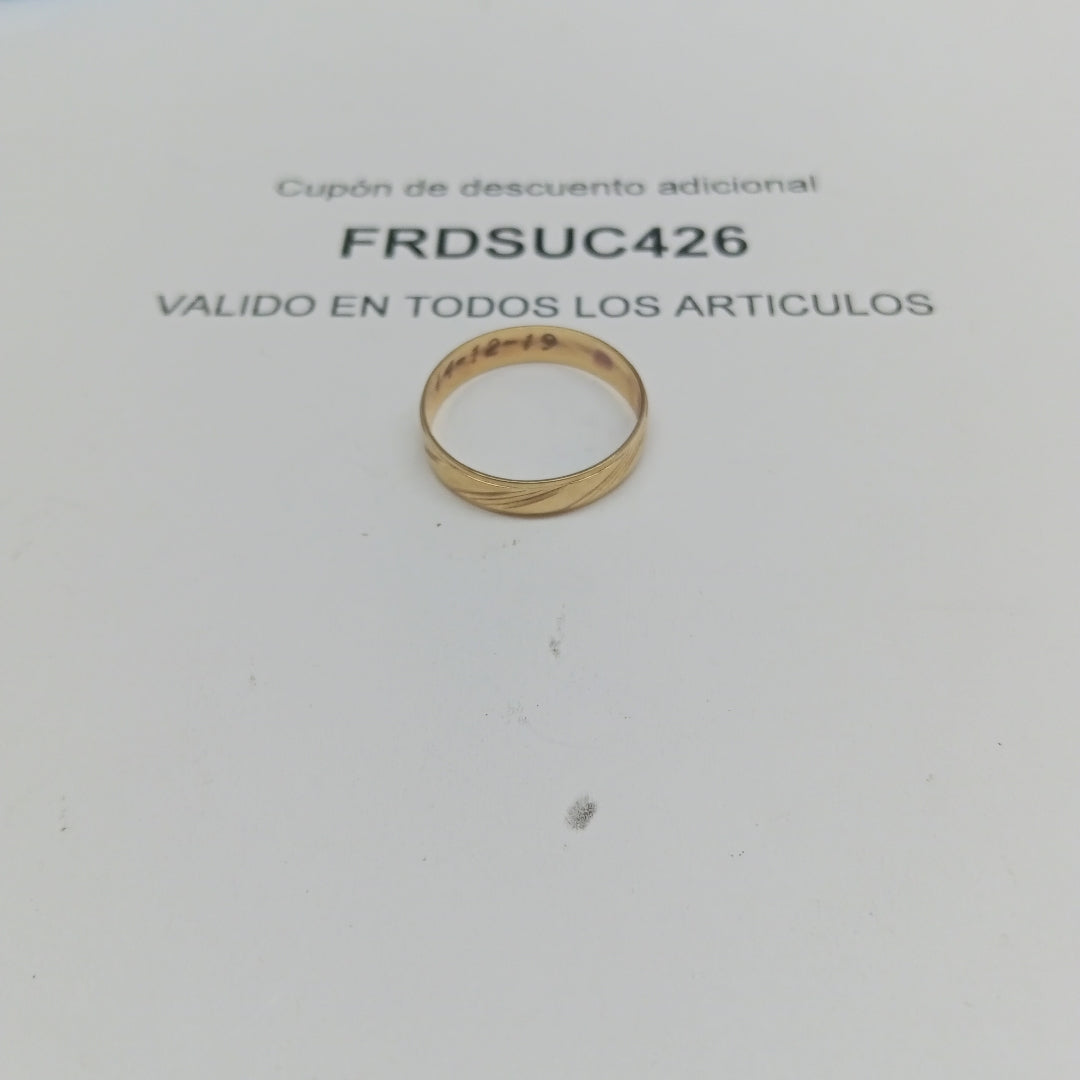 ANILLO ORO 10 K 1 GRMS (SEMINUEVO)