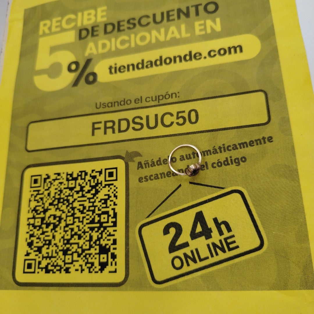 ANILLITO ORO 10 K 1.6 GRMS (SEMINUEVO)