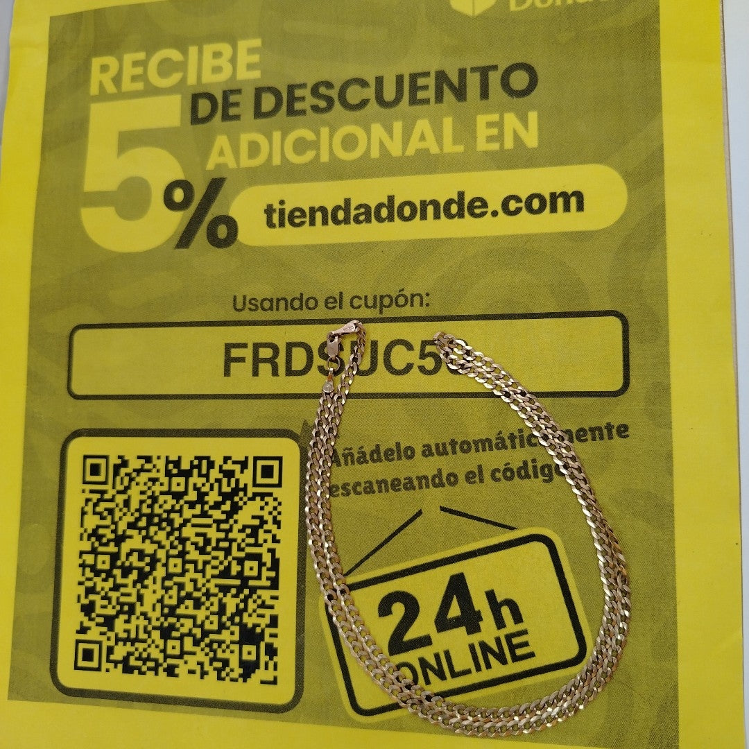 CADENA ORO 10 K 8.9 GRMS (SEMINUEVO)