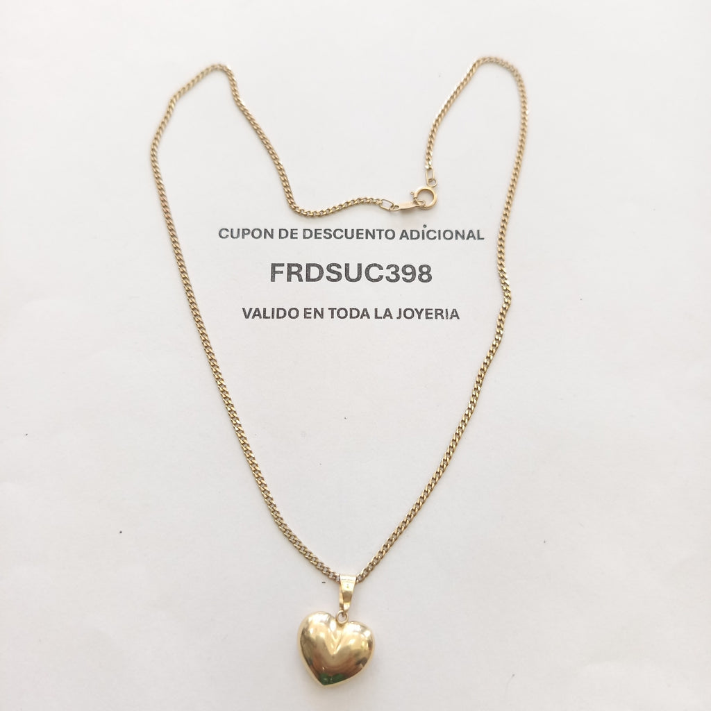 CADENA, DIJE ORO 10 K 3.6 GRMS (SEMINUEVO)