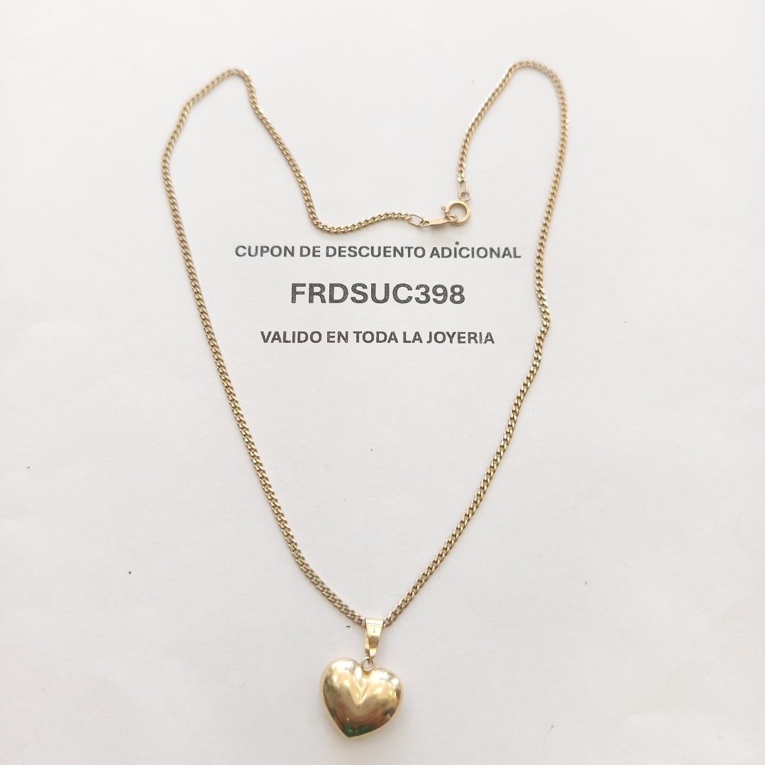 CADENA, DIJE ORO 10 K 3.6 GRMS (SEMINUEVO)