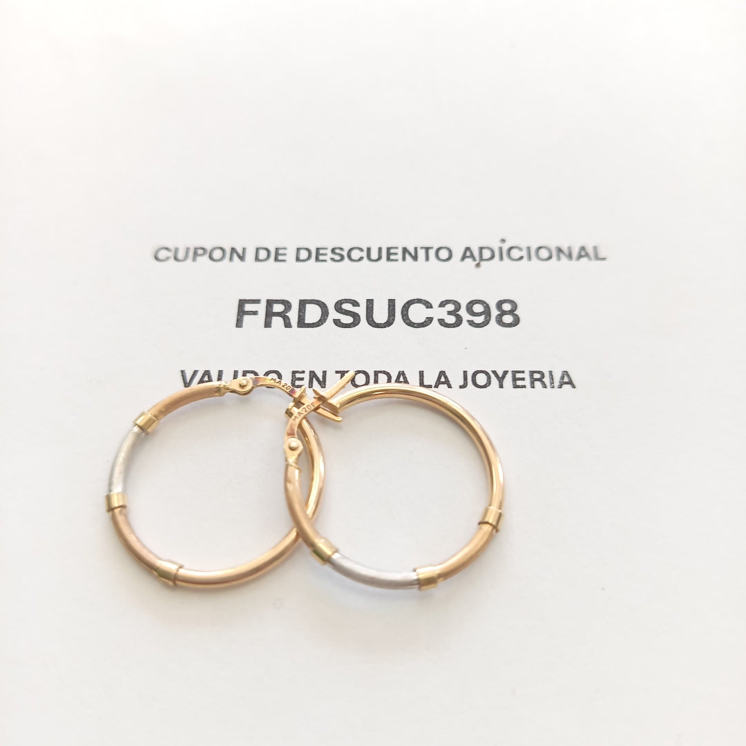 ARRACADAS PAR ORO 10 K 1.3 GRMS (SEMINUEVO)