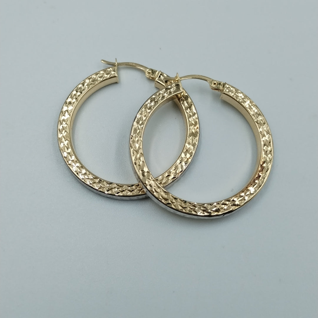 ARRACADAS PAR ORO 14 K 2.9 GRMS (SEMINUEVO)