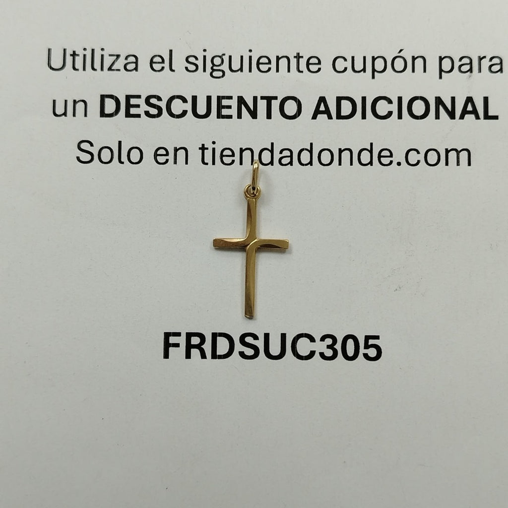 CRUZ, DIJE ORO 14 K 0.8 GRMS (SEMINUEVO)