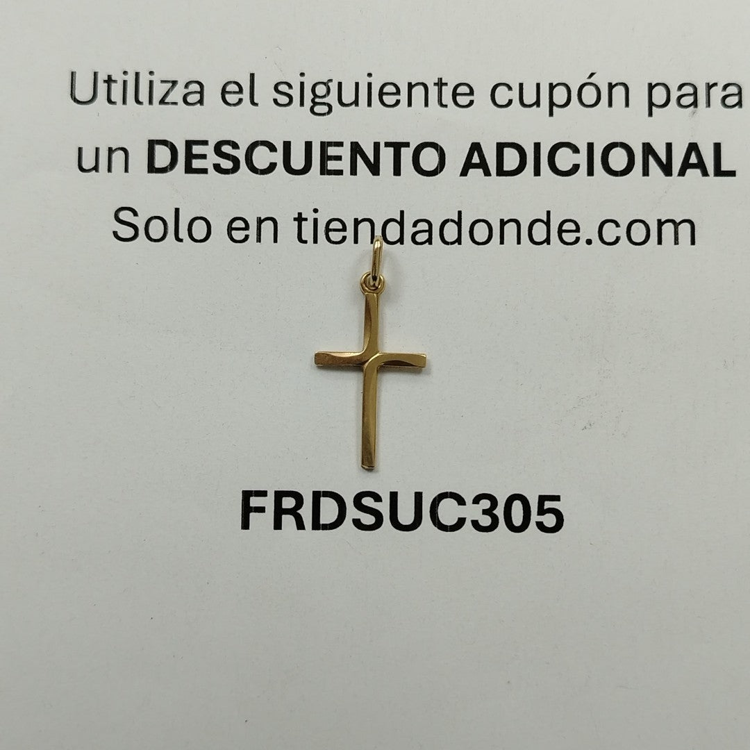 CRUZ, DIJE ORO 14 K 0.8 GRMS (SEMINUEVO)