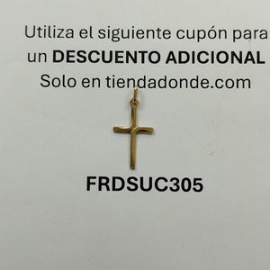 CRUZ, DIJE ORO 14 K 0.8 GRMS (SEMINUEVO)