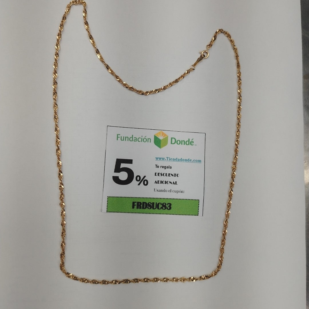 CADENA ORO 14 K 9,40 GRMS (SEMINUEVO)