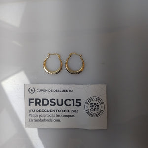 ARRACADAS PAR ORO 14 K 1.4 GRMS (SEMINUEVO)