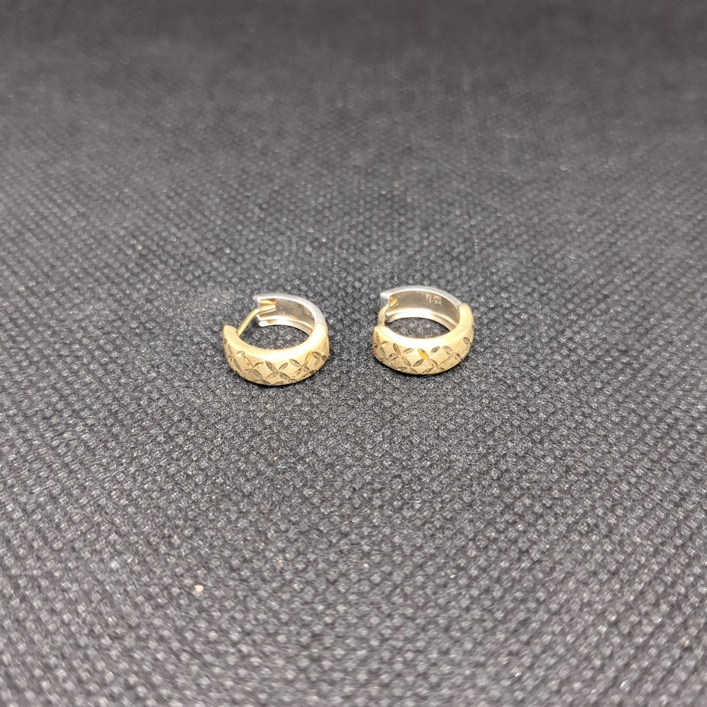 ARETES PAR ORO,ORO COMBINADO 14 K 1,20 GRMS (SEMINUEVO)