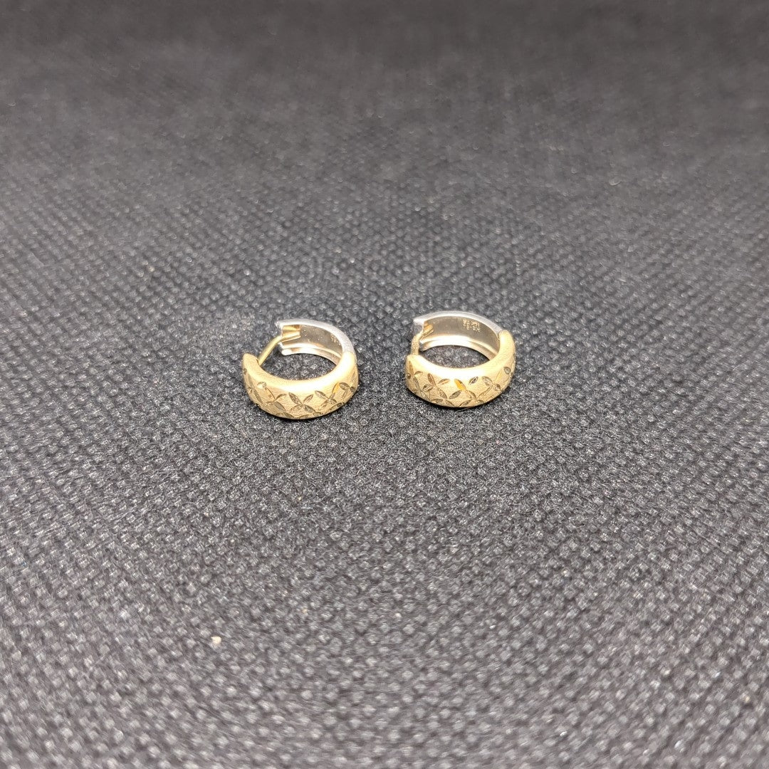 ARETES PAR ORO,ORO COMBINADO 14 K 1,20 GRMS (SEMINUEVO)
