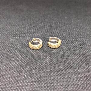 ARETES PAR ORO,ORO COMBINADO 14 K 1,20 GRMS (SEMINUEVO)