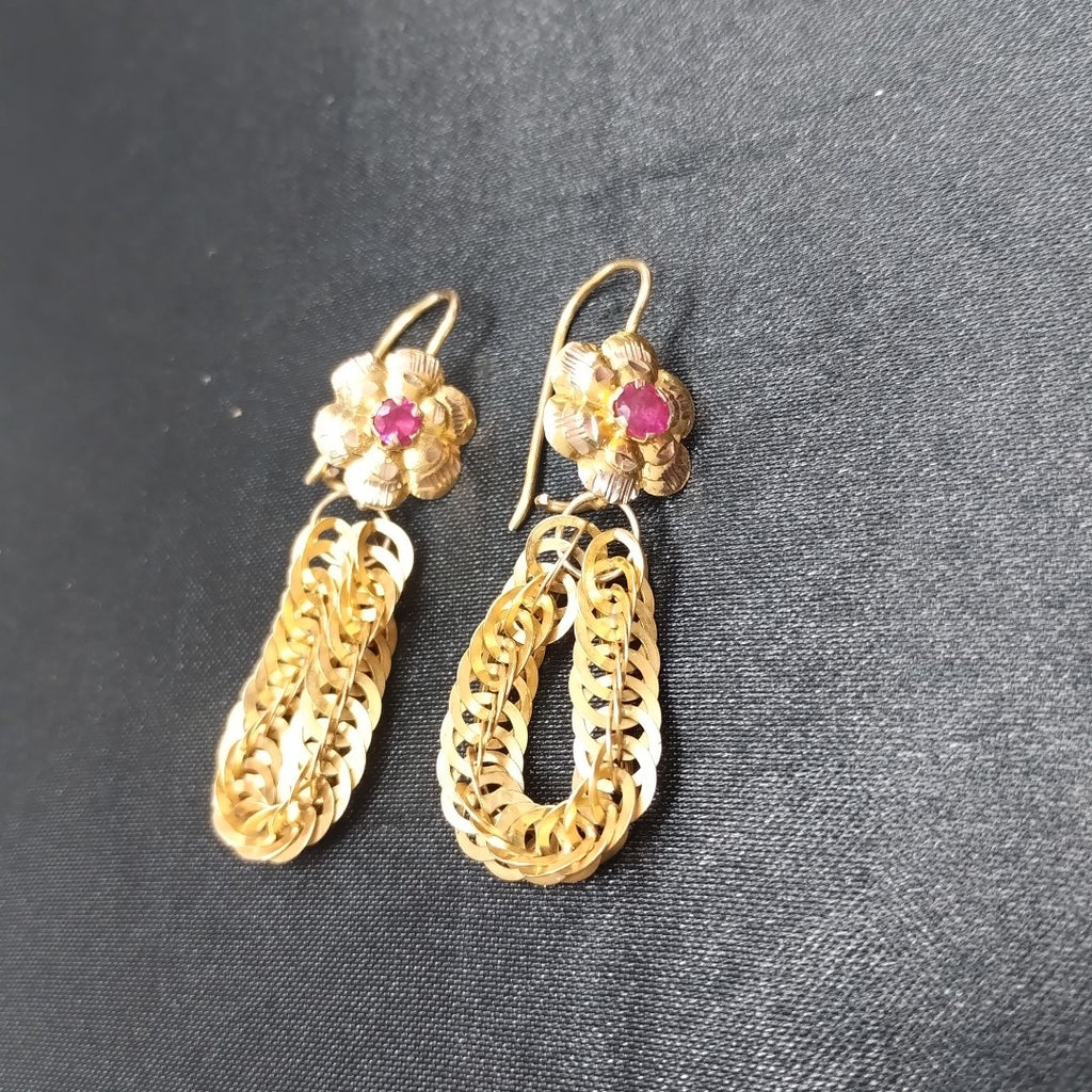 ARETES PAR ORO 8 K 6.8 GRMS (SEMINUEVO)