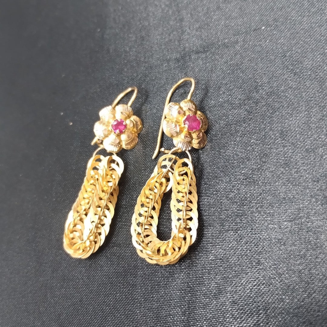 ARETES PAR ORO 8 K 6.8 GRMS (SEMINUEVO)