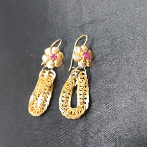 ARETES PAR ORO 8 K 6.8 GRMS (SEMINUEVO)