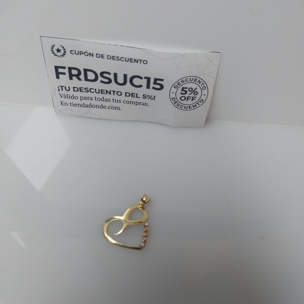 DIJE ORO, ORO COMBINADO 14 K 1 GRMS (SEMINUEVO)