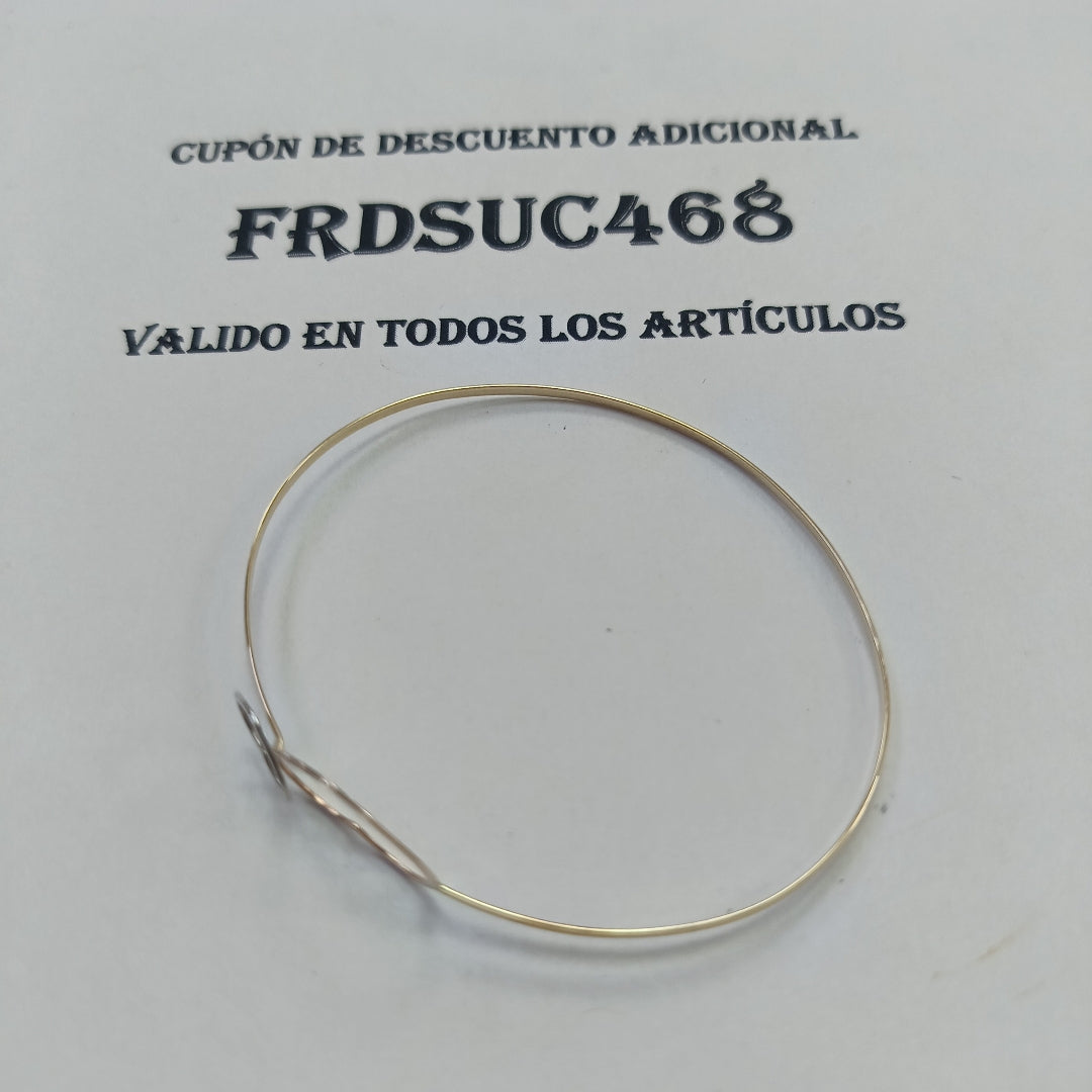 PULSERA RIGIDA ORO 14 K 2.2 GRMS (SEMINUEVO)