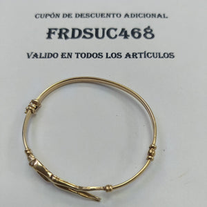 PULSERA RIGIDA ORO 14 K 9 GRMS (SEMINUEVO)