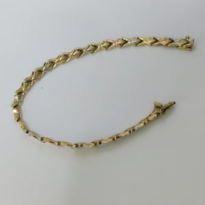 PULSERA ORO COMBINADO 14 K 7,70 GRMS (SEMINUEVO)