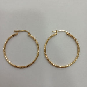 ARRACADAS PAR ORO 14 K 3.7 GRMS (SEMINUEVO)