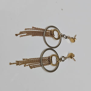 BROQUELES PAR ORO COMBINADO 14 K 3,60 GRMS (SEMINUEVO)