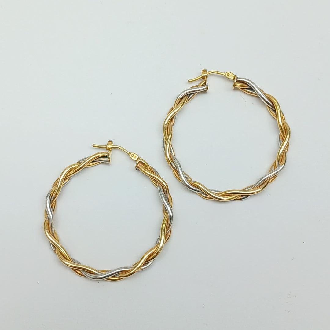ARRACADAS PAR ORO 14 K 4.8 GRMS (SEMINUEVO)