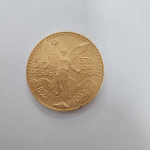 Moneda Centenario Cincuenta Pesos Oro Mexicano 21.6K