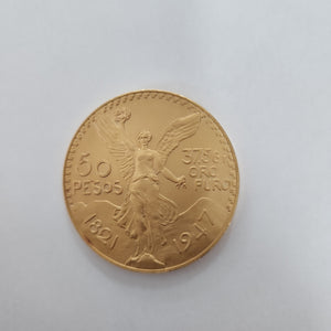 Moneda Centenario Cincuenta Pesos Oro Mexicano 21.6K