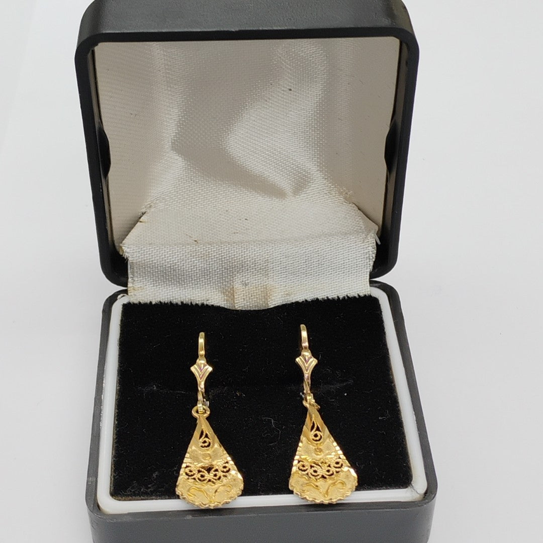 ARETES PAR ORO 14 K 2.3 GRMS (SEMINUEVO)
