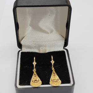ARETES PAR ORO 14 K 2.3 GRMS (SEMINUEVO)