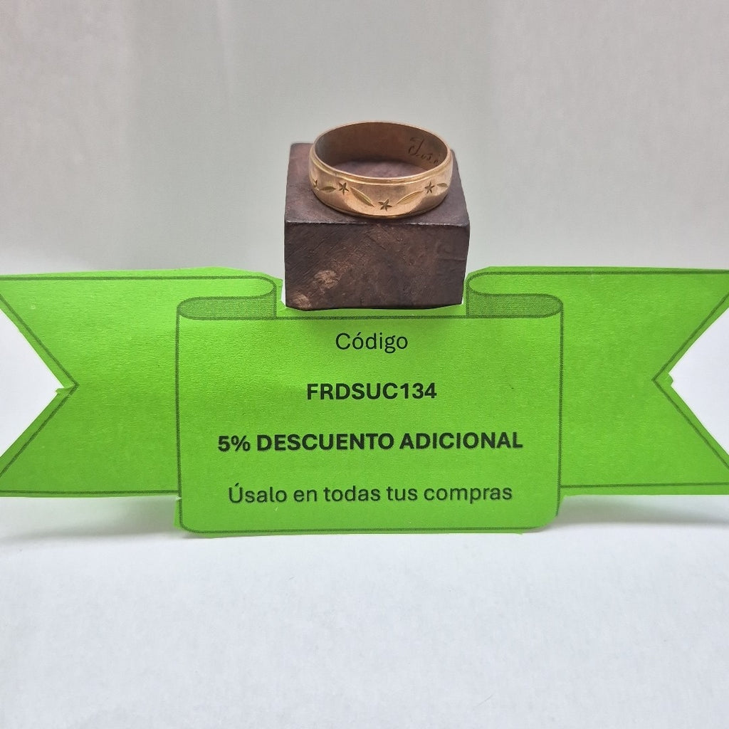 ANILLO ORO 8 K 5.2 GRMS (SEMINUEVO)