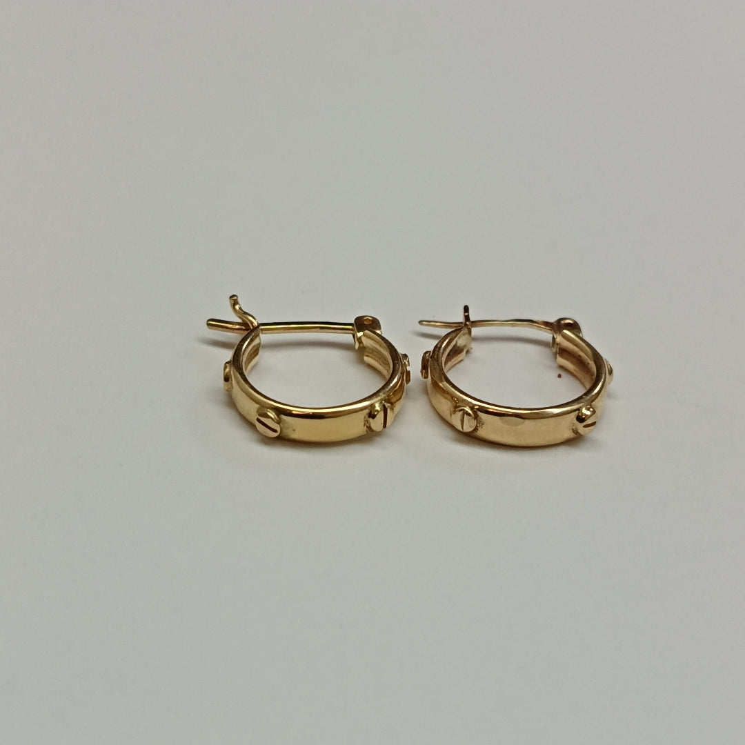 ARRACADAS PAR ORO 14 K 1,70 GRMS (SEMINUEVO)