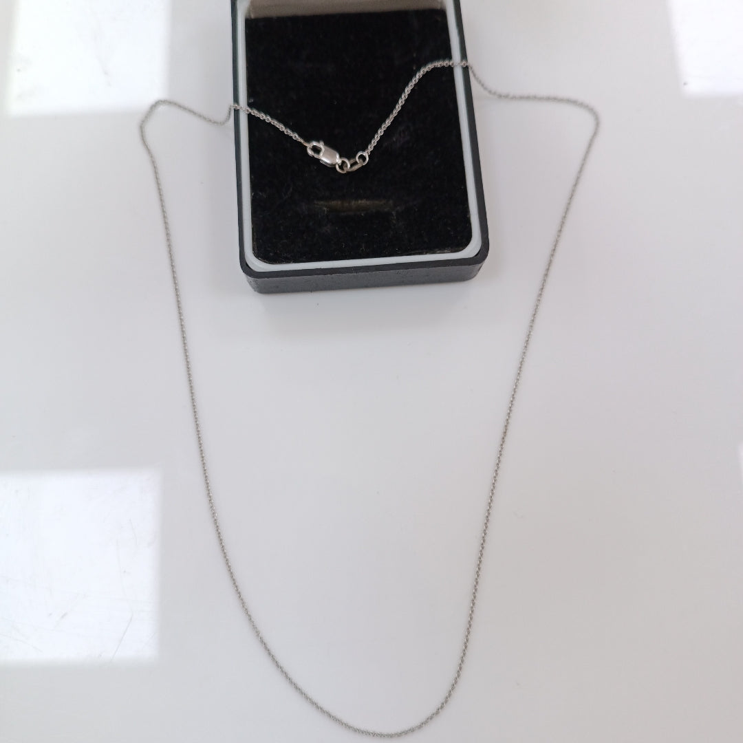 CADENA ORO BLANCO 14 K 1,90 GRMS (SEMINUEVO)