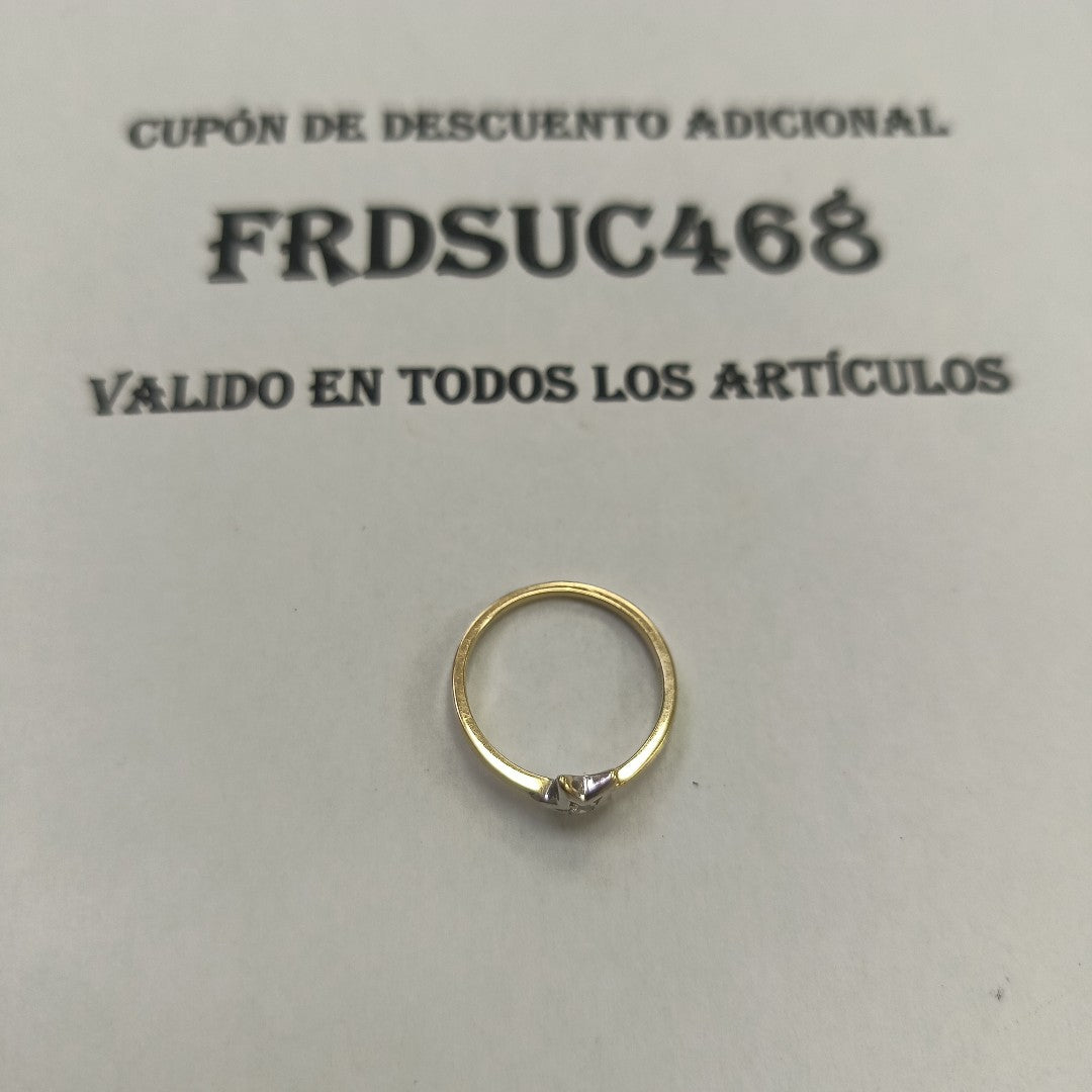ANILLITO ORO COMBINADO 10 K 1.5 GRMS (SEMINUEVO)