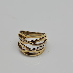 ANILLITO ORO COMBINADO 10 K 3,80 GRMS (SEMINUEVO)