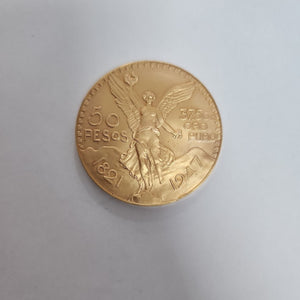 Moneda Centenario Cincuenta Pesos Oro Mexicano 21.6K