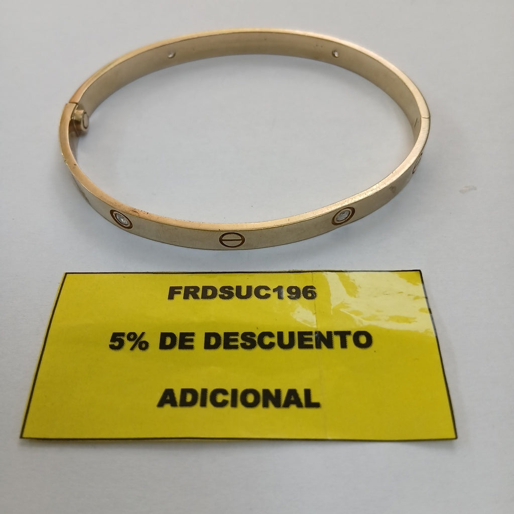 PULSERA RIGIDA ORO 10 K 26.2 GRMS (SEMINUEVO)