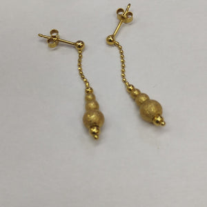 BROQUELES PAR ORO 14 K 2,40 GRMS (SEMINUEVO)