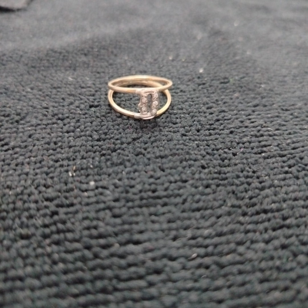 ANILLITO ORO COMBINADO 10 K 1.8 GRMS (SEMINUEVO)