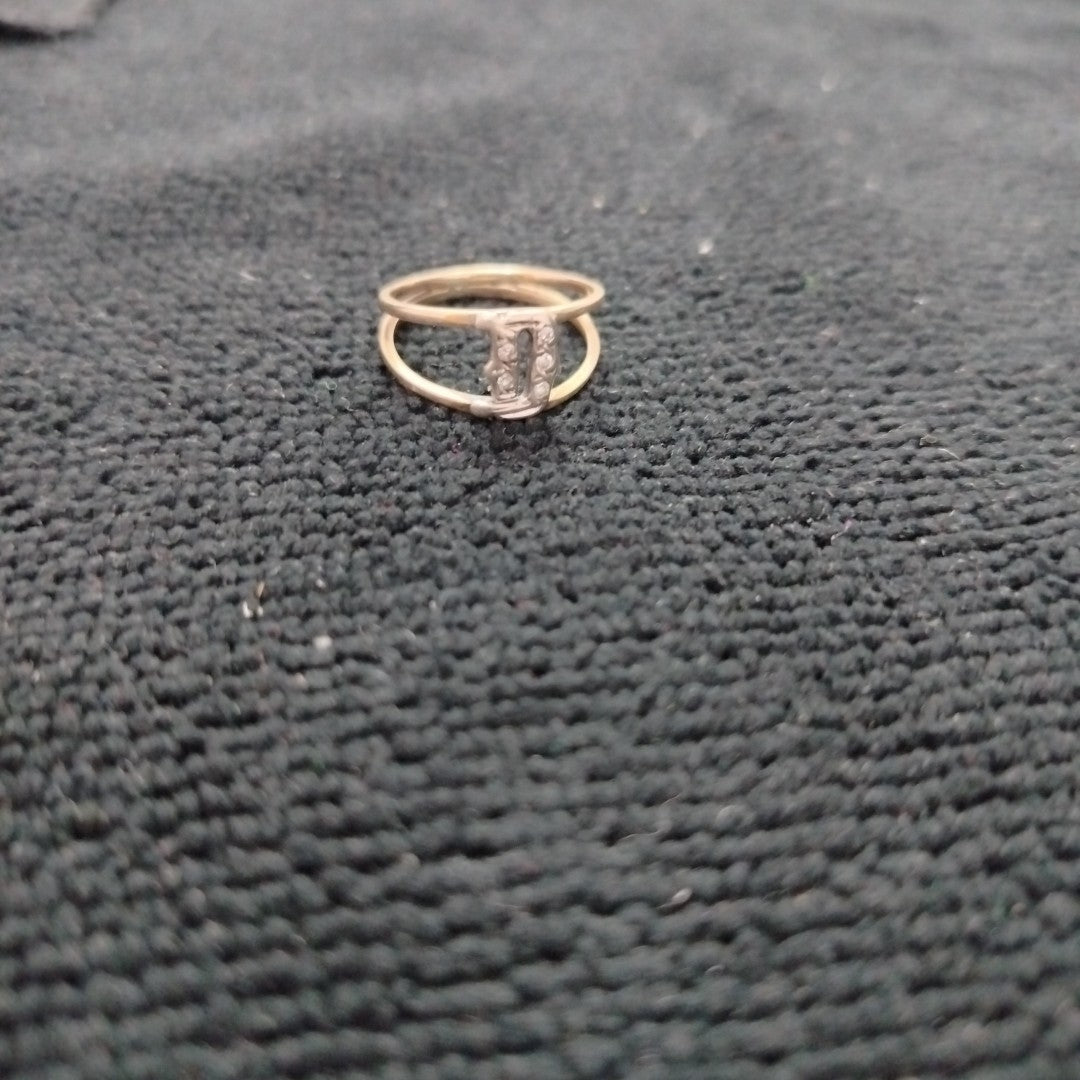ANILLITO ORO COMBINADO 10 K 1.8 GRMS (SEMINUEVO)