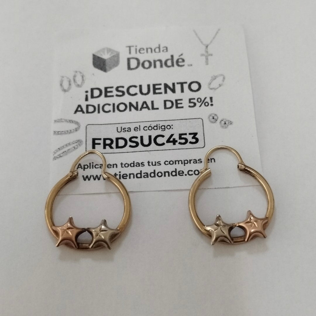 ARRACADAS PAR ORO 10 K 2,10 GRMS (SEMINUEVO)