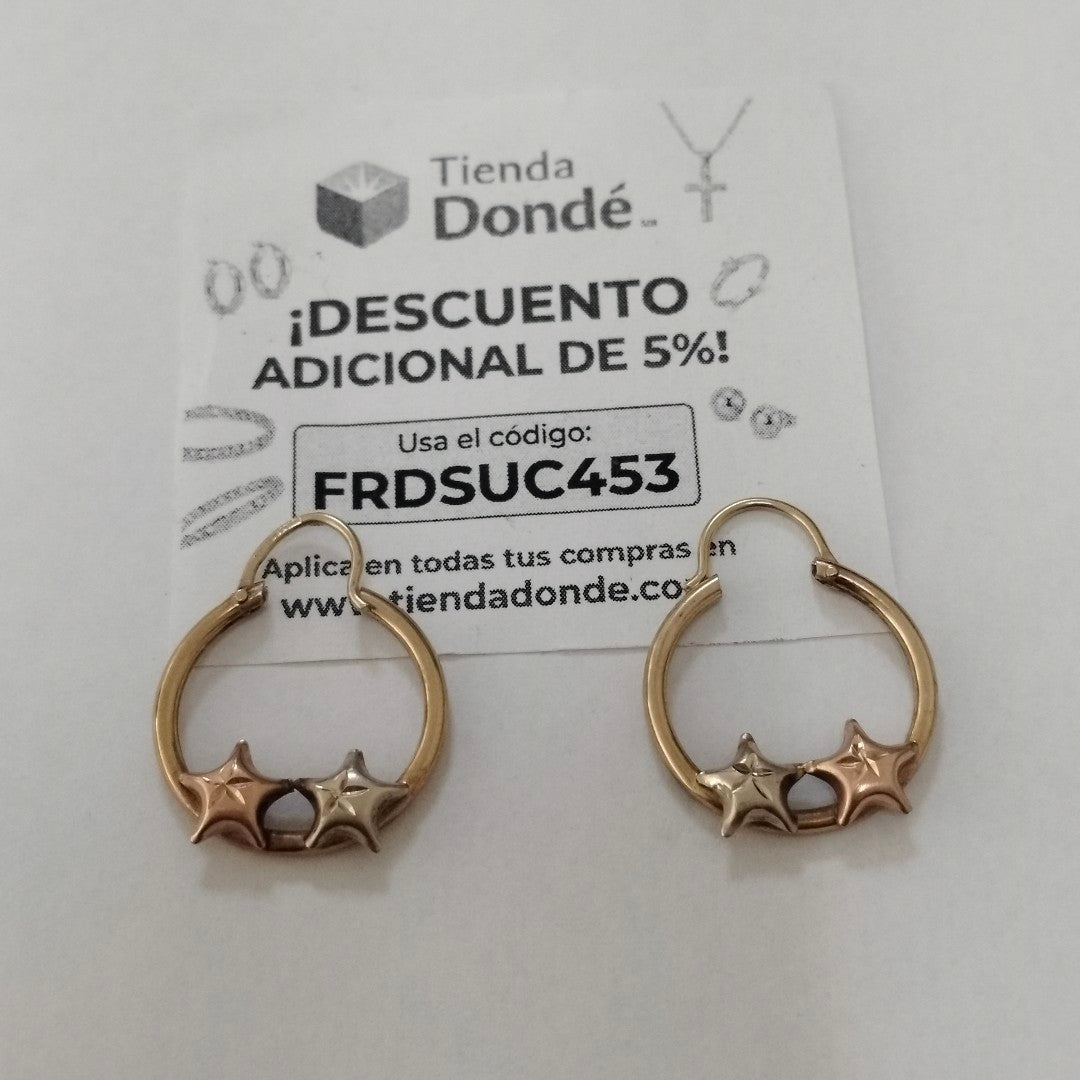 ARRACADAS PAR ORO 10 K 2,10 GRMS (SEMINUEVO)