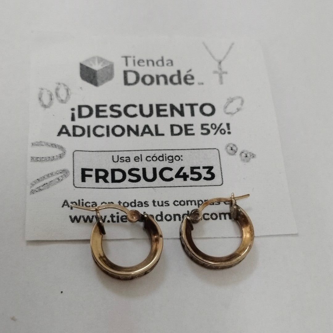 ARRACADAS PAR ORO 10 K 1,50 GRMS (SEMINUEVO)