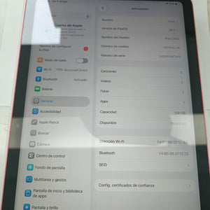 TABLETA APPLE IPAD A16 A3354 (2025) 128 GB 6 GB RAM (SEMINUEVO)