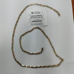 CADENA ORO COMBINADO 14 K 26.9 GRMS (SEMINUEVO)