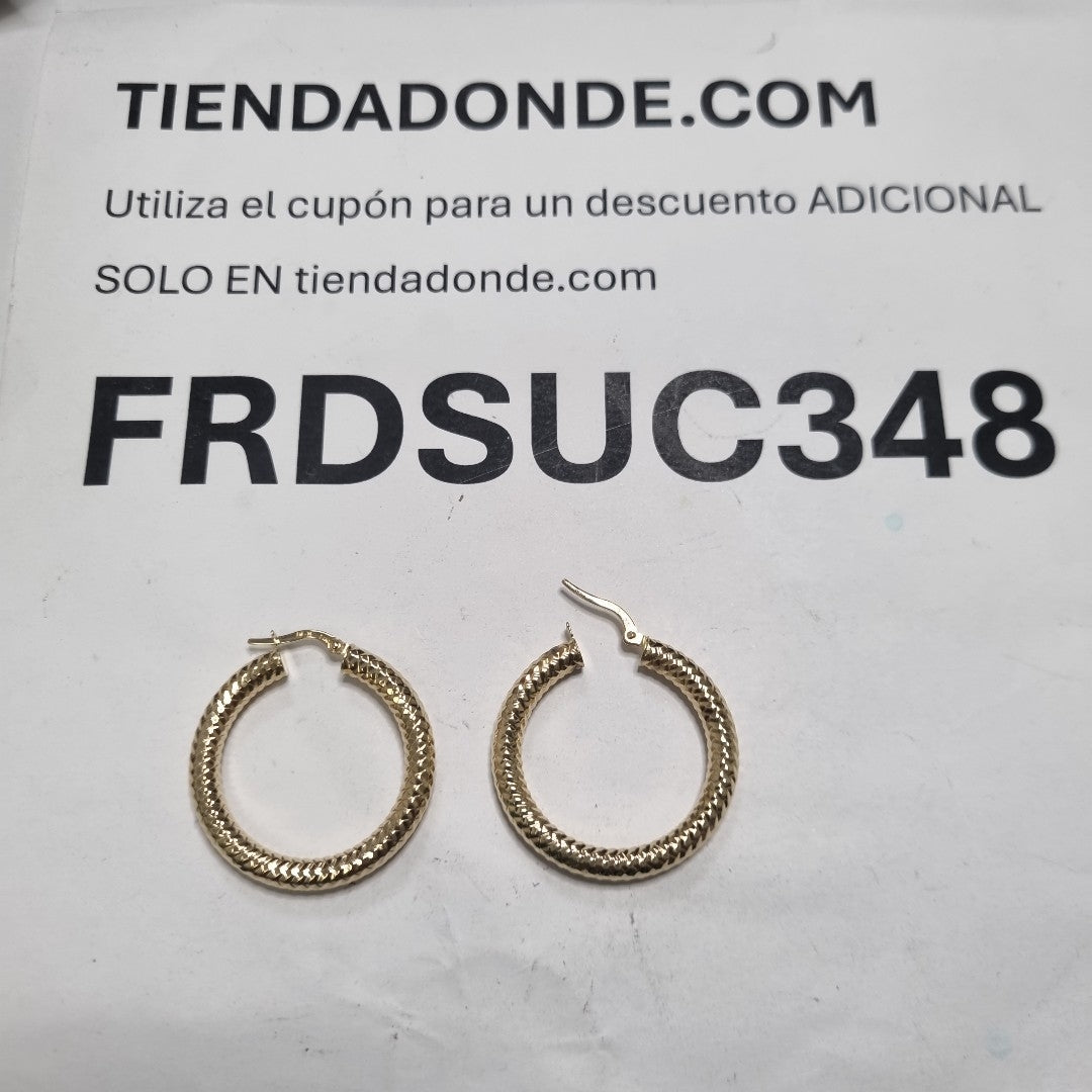 ARRACADAS PAR ORO 14 K 2.1 GRMS (SEMINUEVO)