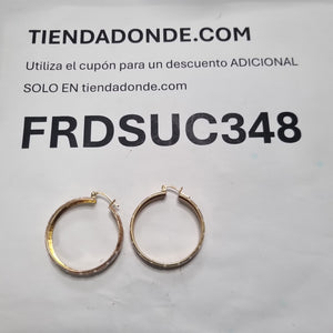 ARRACADAS PAR ORO, ORO COMBINADO 14 K 5.6 GRMS (SEMINUEVO)