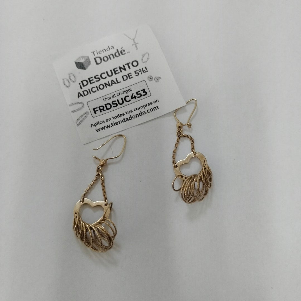 ARETES PAR ORO 14 K 4,60 GRMS (SEMINUEVO)